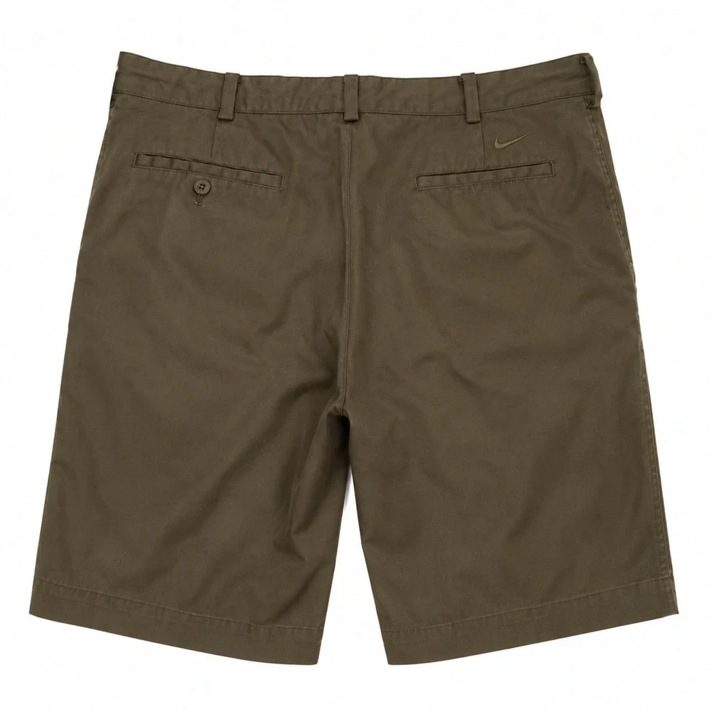 Nike Golf FitDry Shorts Mens 34 Olive Brown Stretch 10 Inch Performance Outdoor
